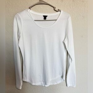 Ann Taylor Ivory Long Sleeve T-shirt Sz S